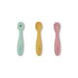 Set pre-lingurite din silicon pentru diversificare bebelusi, Blossom