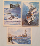 1985, Vapoare din flota &quot;Komsomol&quot; Leninist, 7 cărţi poştale.