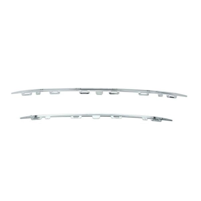Ornament grila masca fata Peugeot 308, 10.2013-12.2017 Model Allure, parte montare centrala, complet, 57C20512, Aftermarket