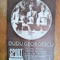 Revista Sport nr. 10 / 1975, Dudu Georgescu / CSP
