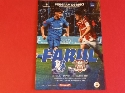 Program meci fotbal FARUL CONSTANTA - RAPID BUCURESTI (20.12.2023 foto