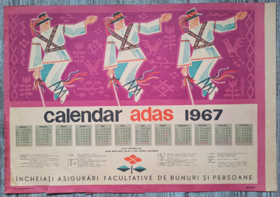 Calendar ADAS 1967 foto