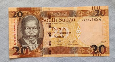 South Sudan / Sudanul de Sud - 20 Pounds (2015) foto