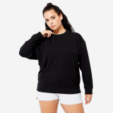 Hanorac oversize Fitness Negru Damă, Domyos