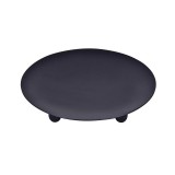 Suport Lumanare rotund din Metal, Negru, 15 cm, ATU-089703, Oem