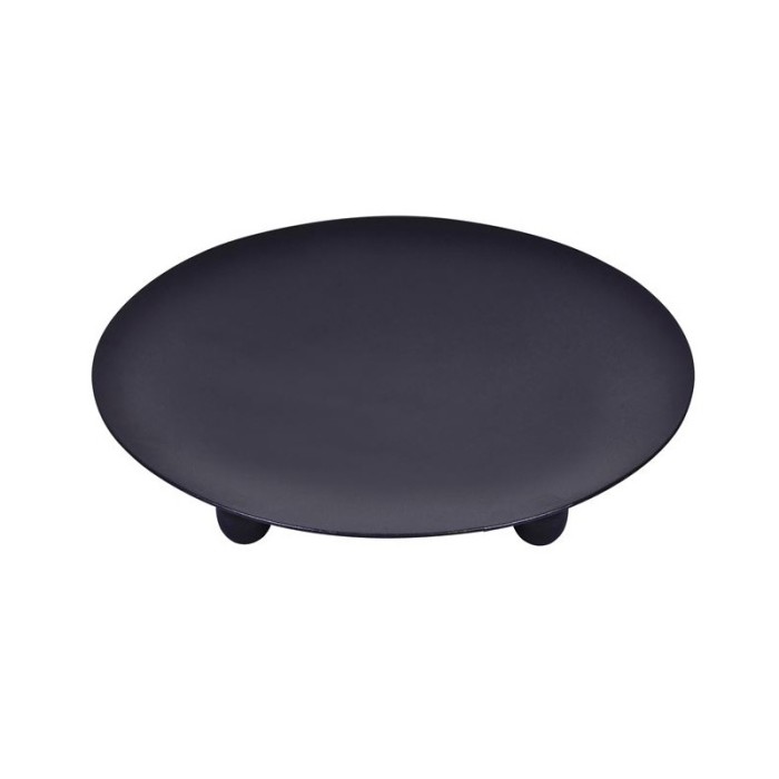 Suport Lumanare rotund din Metal, Negru, 15 cm, ATU-089703