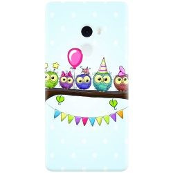 Husa silicon pentru Xiaomi Mi Mix 2, Party Birds foto