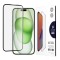 Folie de protectie Ecran DUX DUCIS pentru Apple iPhone 15 Plus, Sticla Securizata, Edge Glue, Neagra