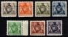 Liechtenstein 1921, Mi #46-52 B**, dantelat 12 1/2, Stema, MNH, cota 460,- &euro;!, Nestampilat