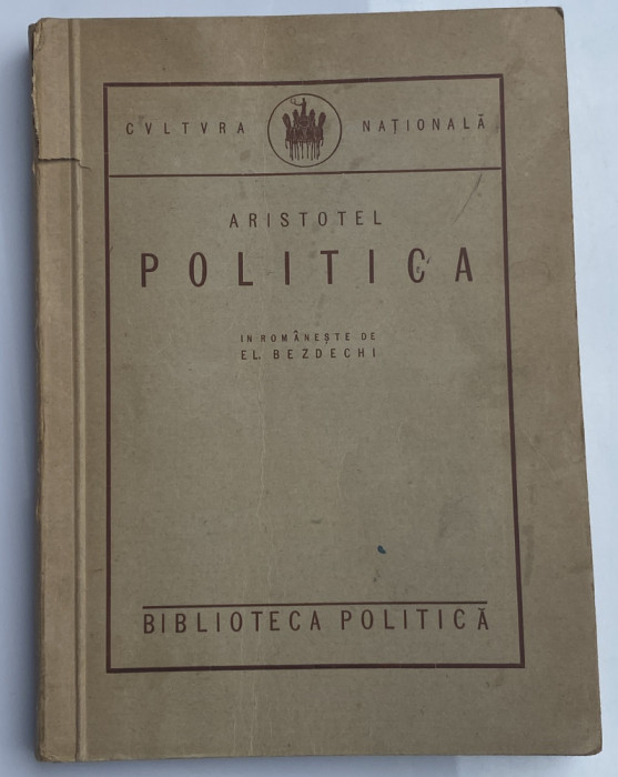 Aristotel - Politica traducere de El. Bezdechi 1924