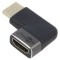 Adaptor HDMI 90&deg; HDCP 2.2 Argintiu