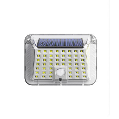 Lampa solara de perete Flippy, 90 LED-uri SMD, senzor de miscare, IP65, 1200mAh, material ABS, lumina alb rece, alb foto