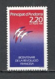 Andorra.1989 200 ani Revolutia Franceza MA.134