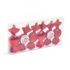 Set decor brad - bomboane rosii - 10 x 3,6 cm - 6 buc/set Best CarHome, Oem