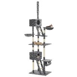 Cumpara ieftin Ansamblu pisici, st&acirc;lpi funie sisal 230-260 cm imprimeu lăbuțe