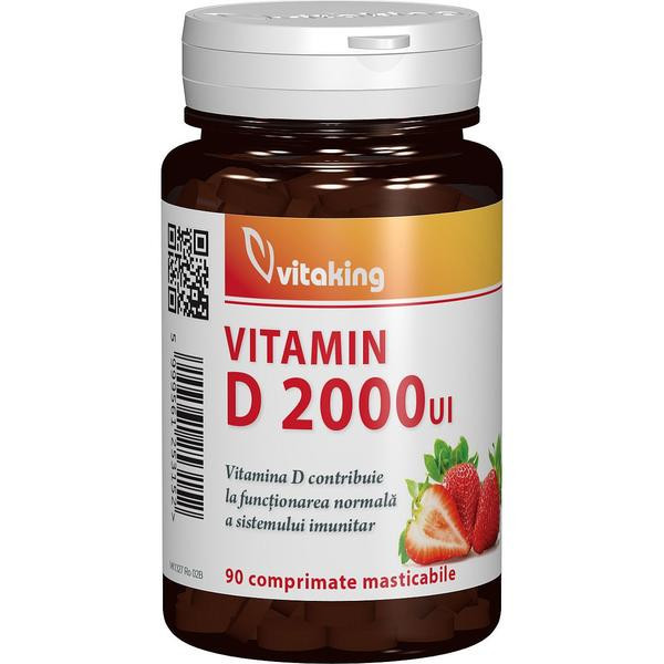 Vitamina D 2000UI Vitaking 90cpr masticabile