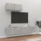 Gossi set dulapuri tv, 3 piese, gri beton, lemn prelucrat