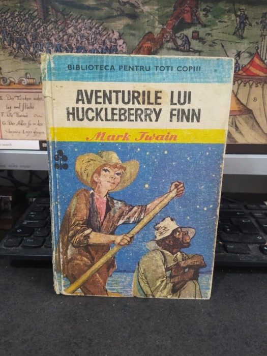 Mark Twain, Aventurile lui Huckleberry Finn, Biblioteca pentru toți copii nr. 38, editura Ion Creangă, București 1975, 203