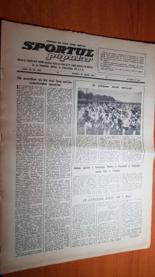 sportul popular 25 aprilie 1953-handbal,cros,inot,lupte,canotaj foto