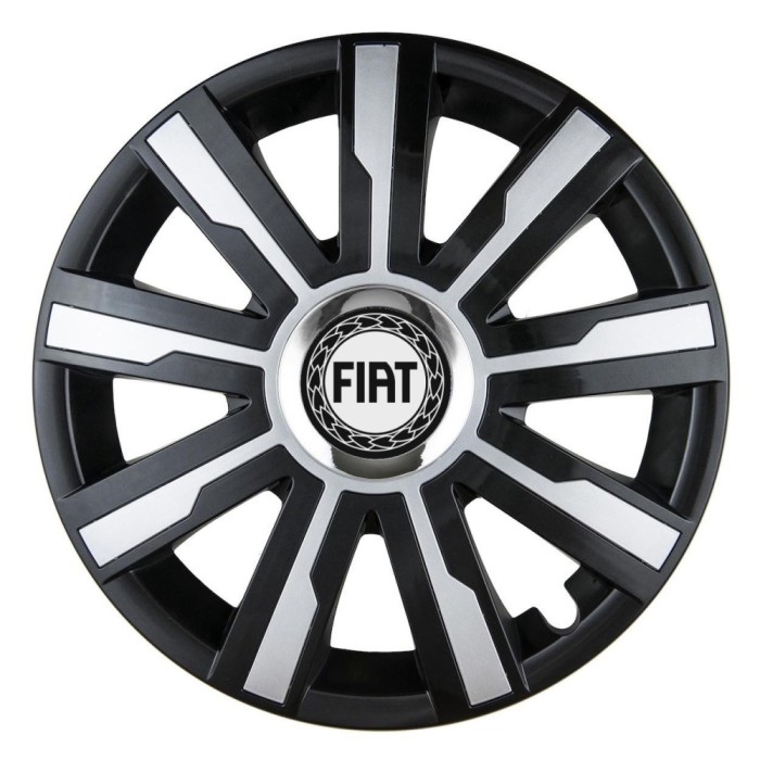 Set 4 Capace Roti Autohelix MSA&reg;, potrivite jantelor de R15, pentru Fiat, model mirage