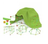 Set asamblare Cort pentru copii, 172 piese, jucarie educationala pentru interior si aer liber, verde
