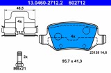 ATE 13.0460-2712.2 set placute frana,frana disc