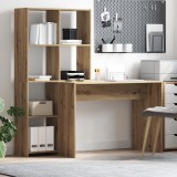 vidaXL Birou stejar artizanal 138.5 x 55 x 143 cm Lemn compozit