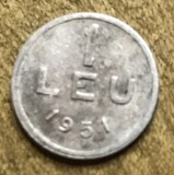 MNDRO01 Romania moneda 1 leu 1951