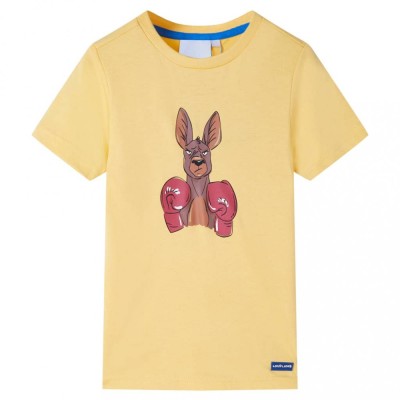 Tricou pentru copii cu m&amp;acirc;neci scurte, galben, 140 11883 foto