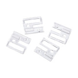 Set 2 inchizatori din plastic pentru sutien Crisalida, latime 3 cm, Transparent