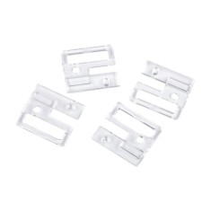 Set 2 inchizatori din plastic pentru sutien Crisalida, latime 3 cm, Transparent