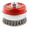 Perie de sarma tip cupa 100mmxM14 GRAPHITE 57H587 HardWork ToolsRange