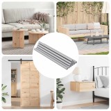 vidaXL Coroană filetată 12 pcs Argintiu 6 x 120 mm Oțel 864434