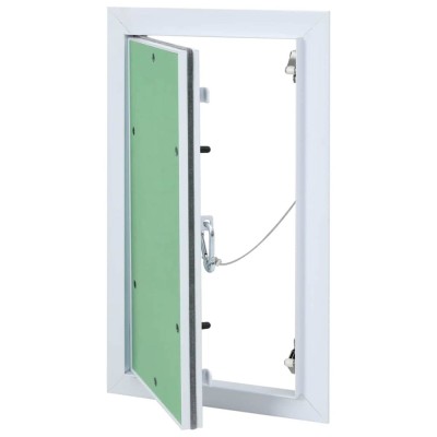 vidaXL Panou de acces Alb 20 x 35 cm Aluminiu și Plăci de Gips 4018451 foto