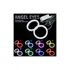 Inele angel eyes LED COB 12V waterproof -culoare Alb Diametru: 100mm Cod: HH-YG100W
