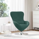 Cumpara ieftin Fotoliu ou Verde &icirc;nchis 63 x 73 x 90 cm Catifea