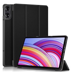 Husa tableta pentru xiaomi redmi pad pro / poco pad - microfibra, auto sleep/wake, protectie antisoc, black foto