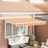 Cumpara ieftin Cortina Retractabilă Manual Albastru Marin 350x200 cm țesătură