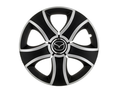 Set 4 capace roti Bis Gri-Negru R16 pentru gama auto Mazda foto