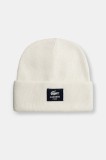 Lacoste caciula culoarea bej, din tricot gros, RB3046