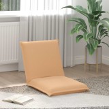 vidaXL Scaun de podea Bej 54 x 64 x 59 cm Tarfă de oaie 42028117