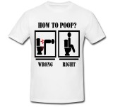 Cumpara ieftin Tricou &quot; How to poop? &quot;