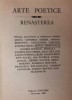 ARTE POETICE - RENASTEREA