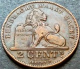 Moneda istorica 2 CENTIMES - BELGIA, anul 1911 *cod 2118 B - DER BELGEN, Europa