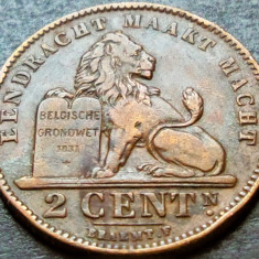 Moneda istorica 2 CENTIMES - BELGIA, anul 1911 *cod 2118 B - DER BELGEN