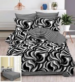 Cumpara ieftin Lenjerie Pat Valentina Sf017, Bumbac, 4 Piese, Fara Elastic, Alb, Gri, Negru