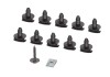 Clema, clips fixare carenaj Citroen C3, C3 Picasso, C4, C5, C5, Ds3; Peugeot 207, 208, 307, 308; set 12 buc, 1609267280, 1609267380, 1622749580,