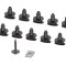 Clema, clips fixare carenaj Citroen C3, C3 Picasso, C4, C5, C5, Ds3; Peugeot 207, 208, 307, 308; set 12 buc, 1609267280, 1609267380, 1622749580,