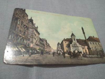 CARTE POSTALA-BUDAPESTA 1906 CIRCULATA LA ORAVICZA foto