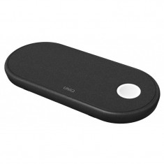 Incarcator Retea Wireless pentru Apple iPhone / Watch / Airpods UNIQ Aereo Fast Charging, Negru